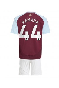 Aston Villa Boubacar Kamara #44 Babytruitje Thuis tenue Kind 2024-25 Korte Mouw (+ Korte broeken)